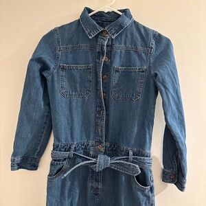 Mango Girls Denim Jumpsuit 11-12Y